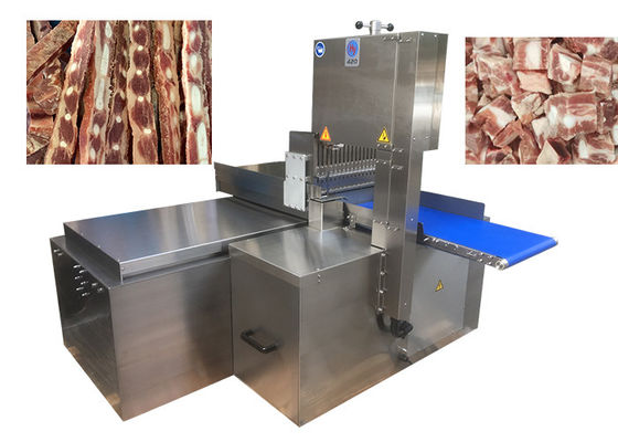 Double machine de découpage en tranches automatique de viande de découpeuse de lame pour la côtelette gelée de /Ribs/Pork de viande