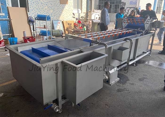Type de bulle d'air machine à laver végétale 1.5T/H de fruit avec pulvériser Nozzels