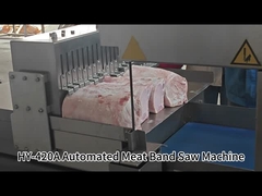 Machine automatique de scie à bande de viande pour couper les côtelettes de porc surgelées en 8 mm