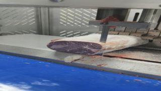 Scie à ruban à viande automatisée, coupe de haute précision